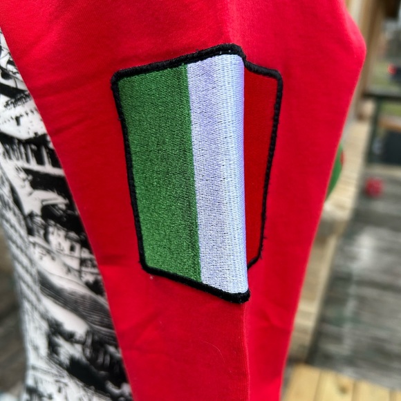 Christian Audigier crystal rock specialty foil rhinestone Track jacket SZ S - Picture 8 of 15